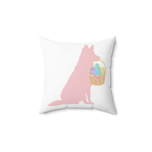 Pink Spring GSD Banner Pillow