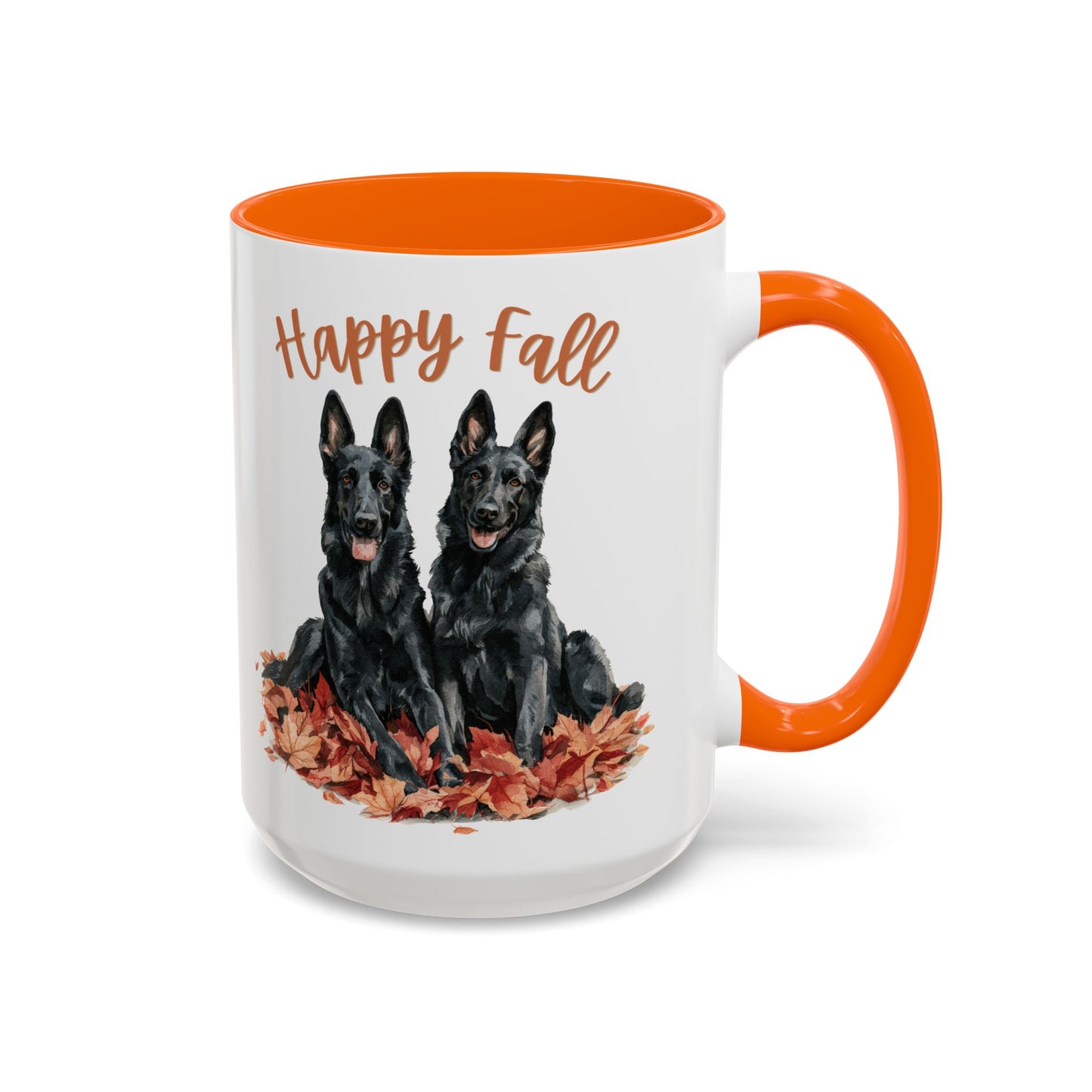 Happy Fall Black German Shepherd Mug