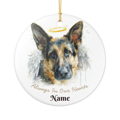 Shepherd Angel Custom Ceramic Ornament