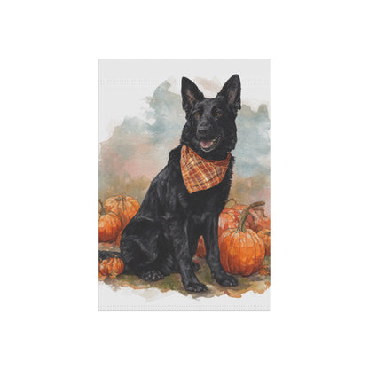 Fall Vibes Black GSD Banner
