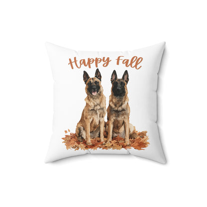 Happy Fall Belgian Malinois Pillow