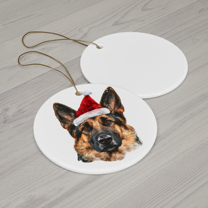 German Shepherd Christmas Ornament