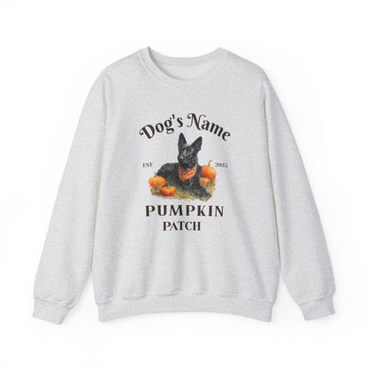 Custom Black German Shepherd Pumpkin Patch Sweatshirt