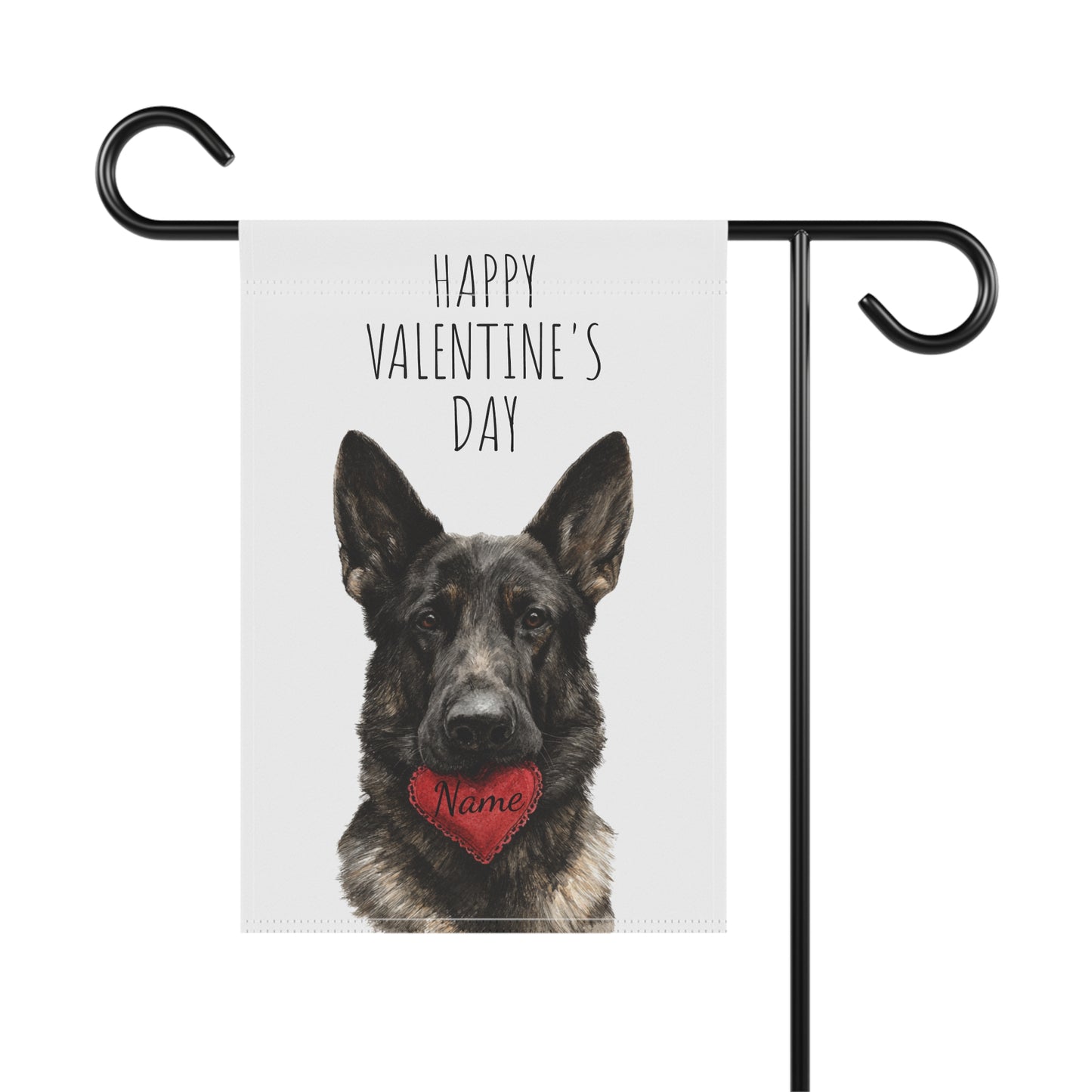 Custom DDR German Shepherd Valentine Banner