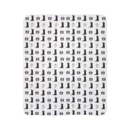 Shepherds & Spells Black GSD Blanket