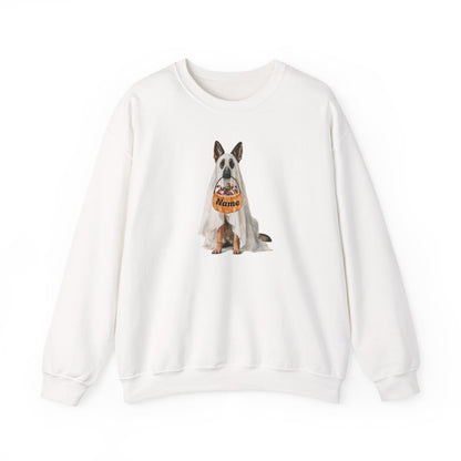 Personalized Ghost Shepherd Halloween Sweatshirt