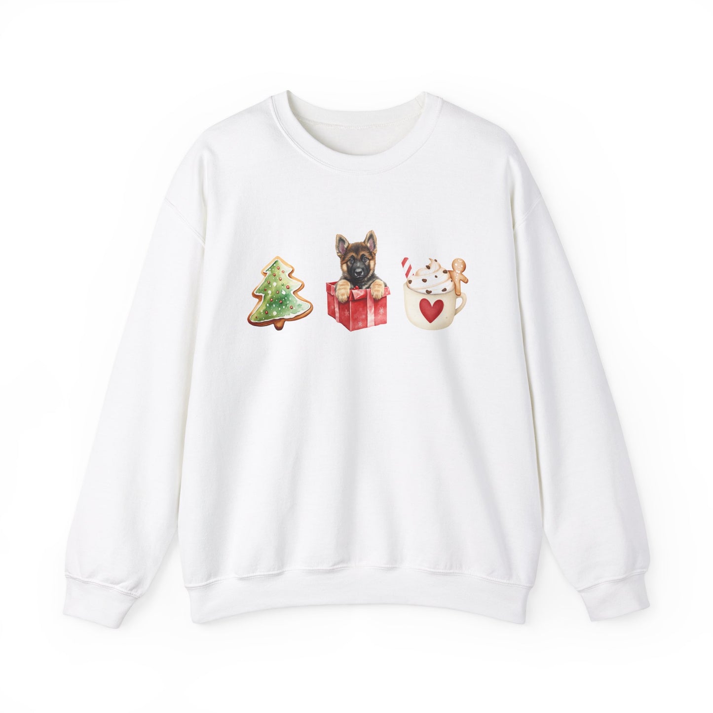 Christmas pup GSD Sweater