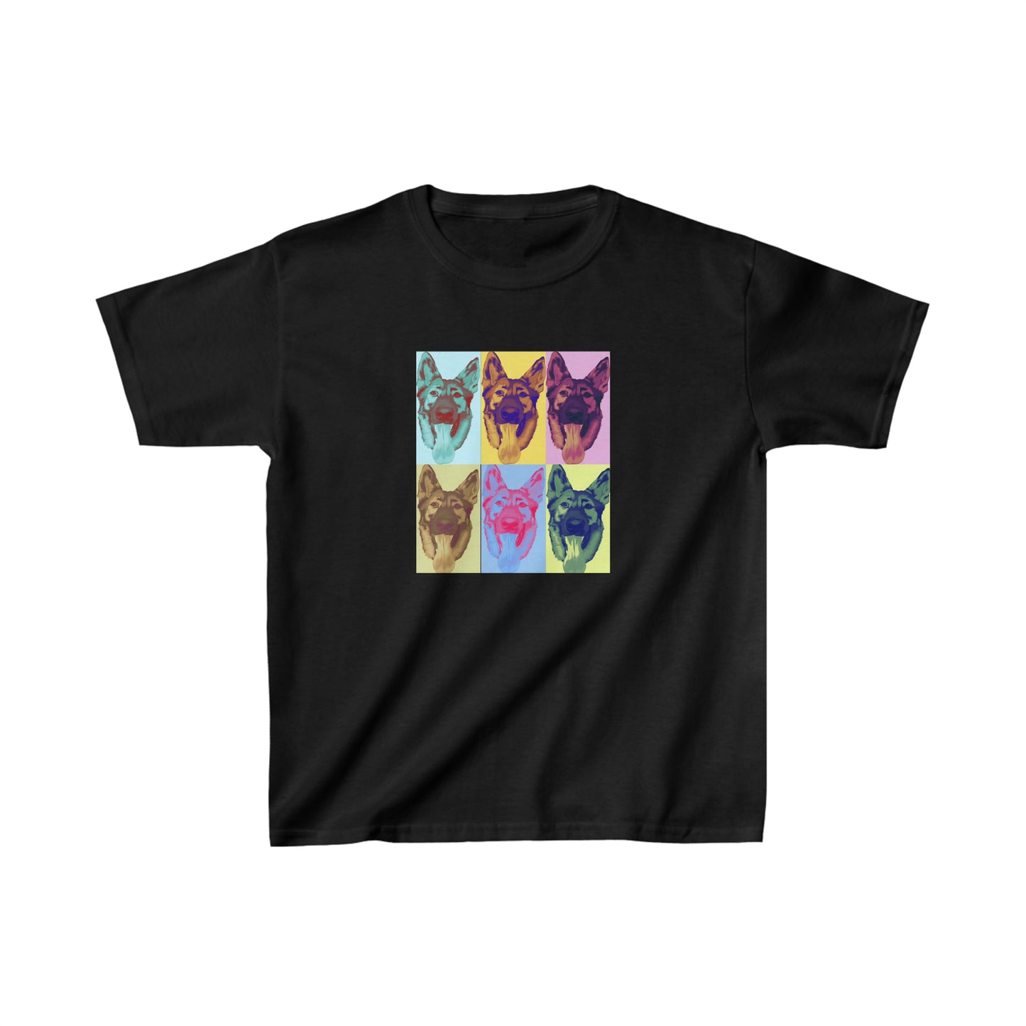 German Shepherd Dog T-Shirt-Pop Art Girls Shirt