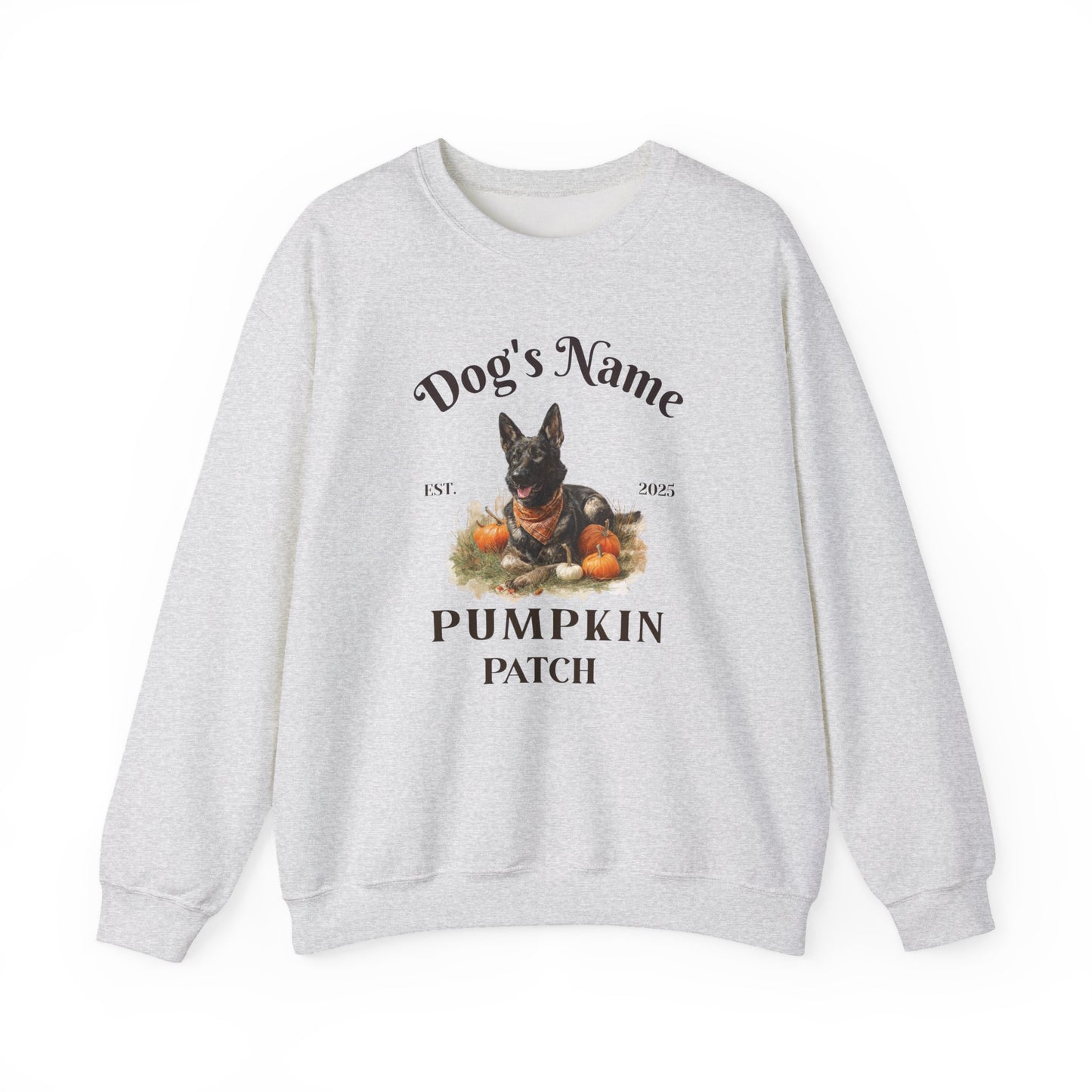Custom Sable German Shepherd Pumpkin Patch Sweatshirt