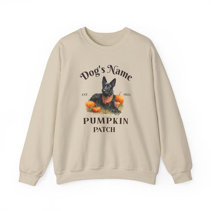 Custom Black German Shepherd Pumpkin Patch Sweatshirt