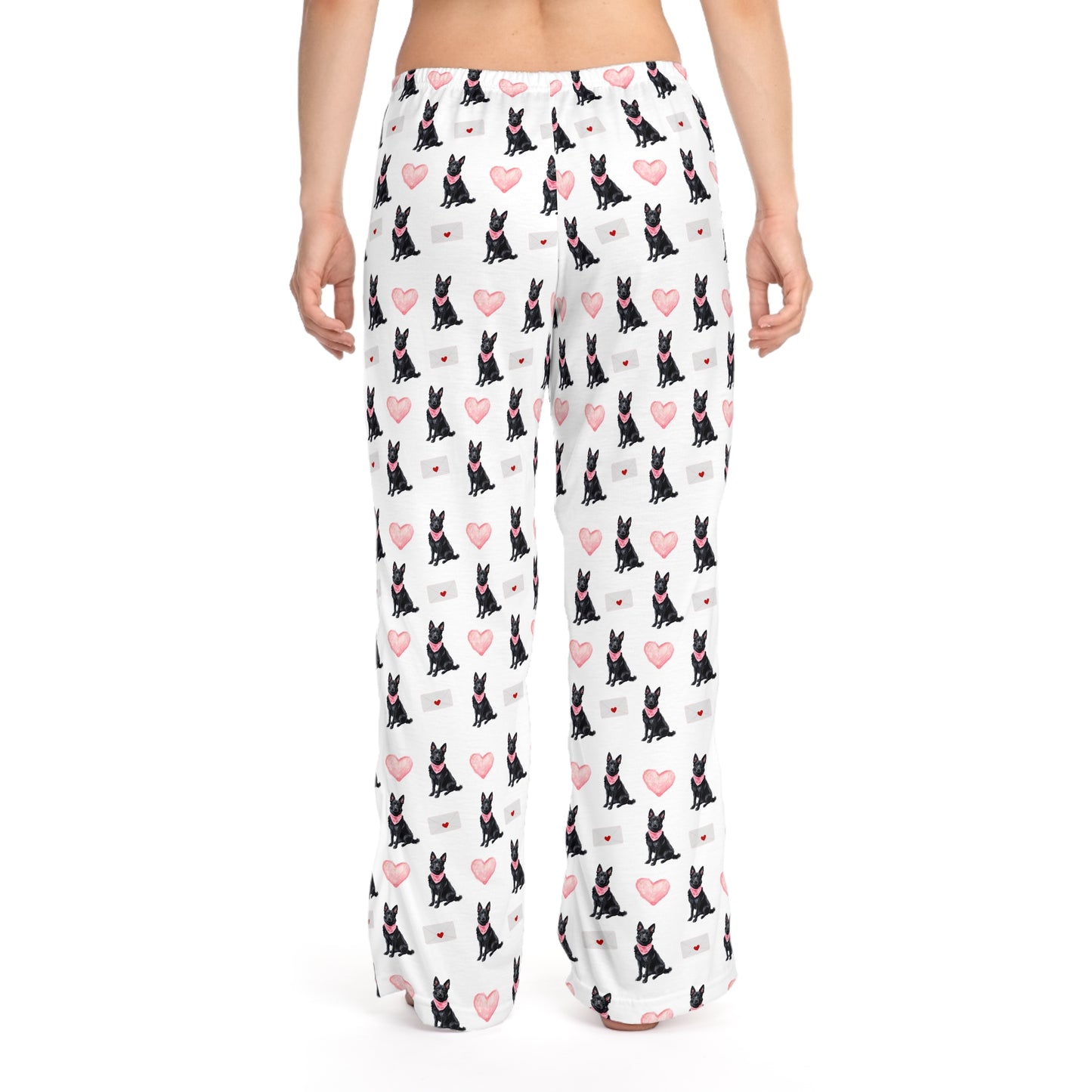 Valentines Black GSD Pajama Pants