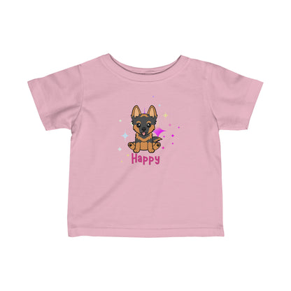 German Shepherd Dog T-shirt -Happy Toddler's Shirt