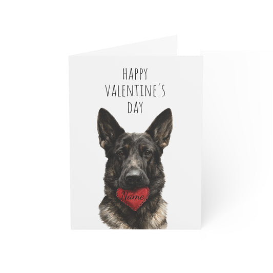 DDR German Shepherd Custom Valentine's Card