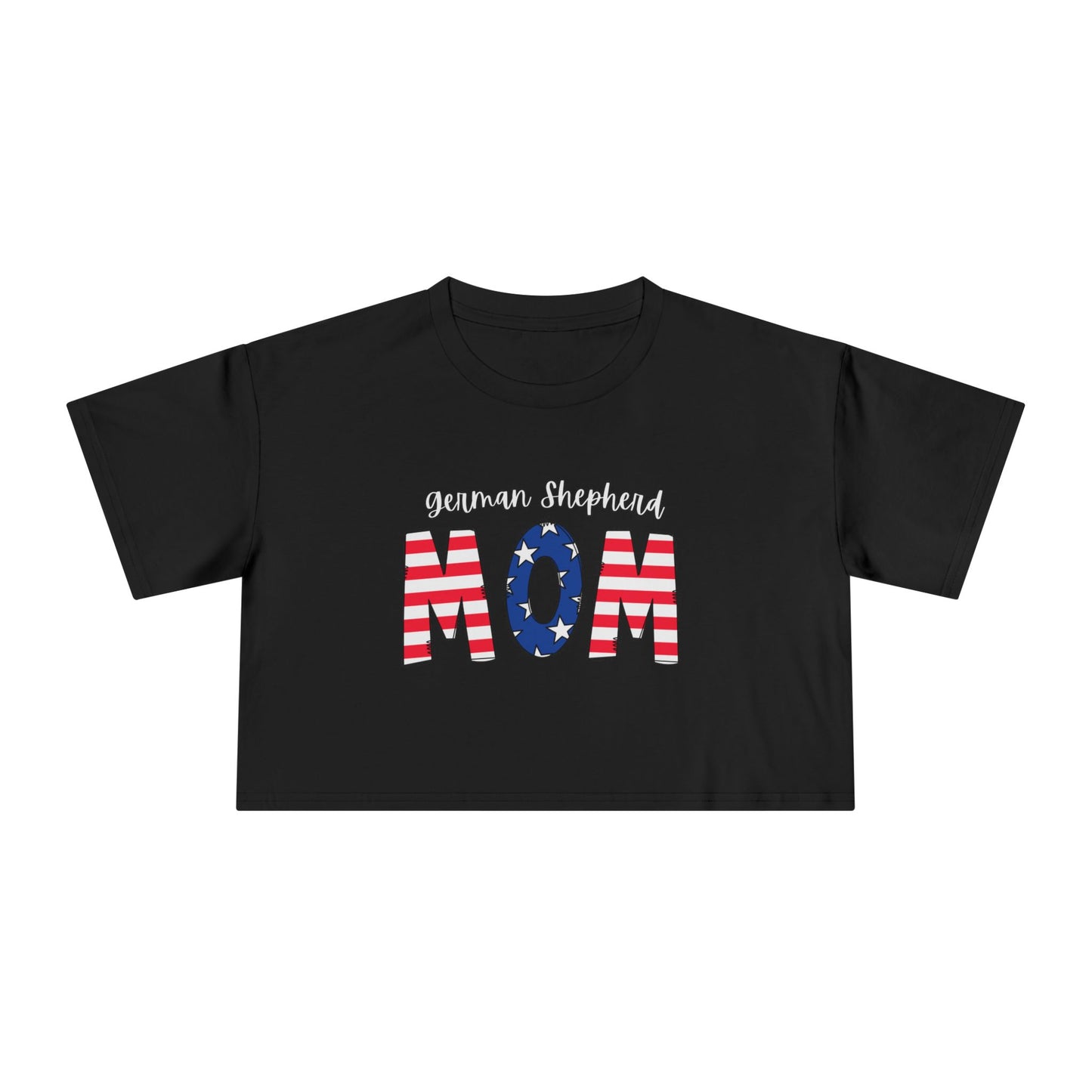 American German Shepherd MOM Crop Top