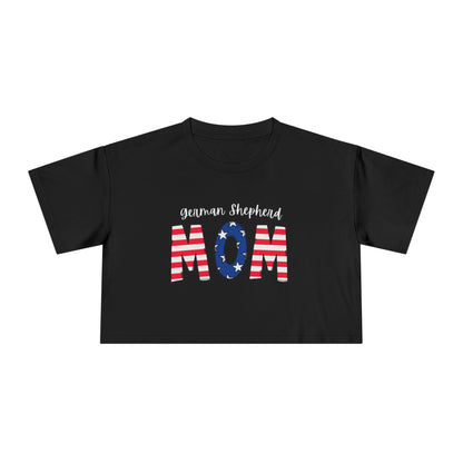 American German Shepherd MOM Crop Top