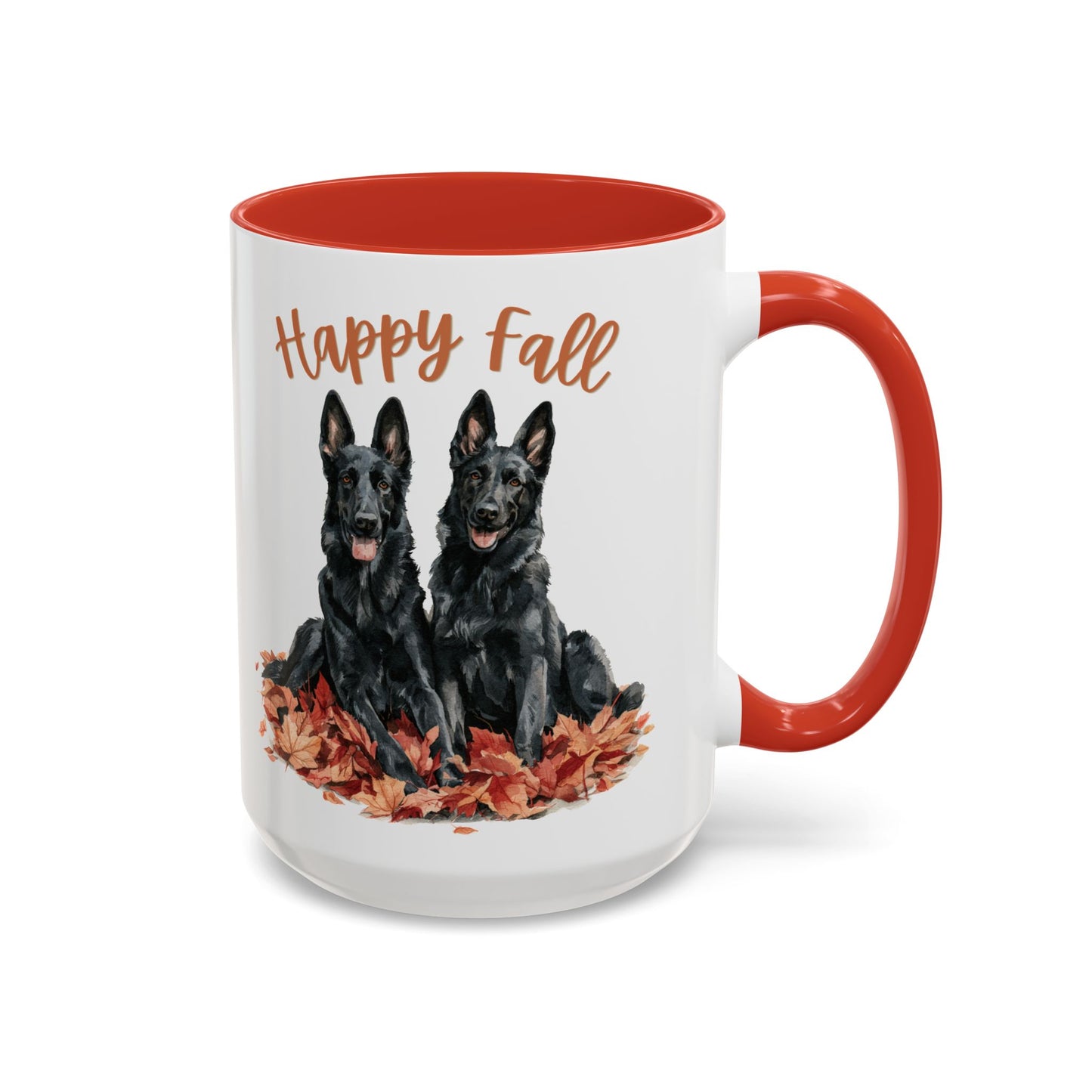 Happy Fall Black German Shepherd Mug