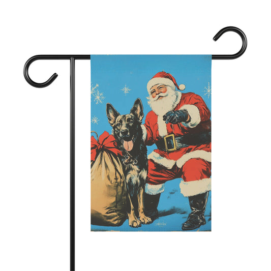 Santa's Pal Sable GSD Banner