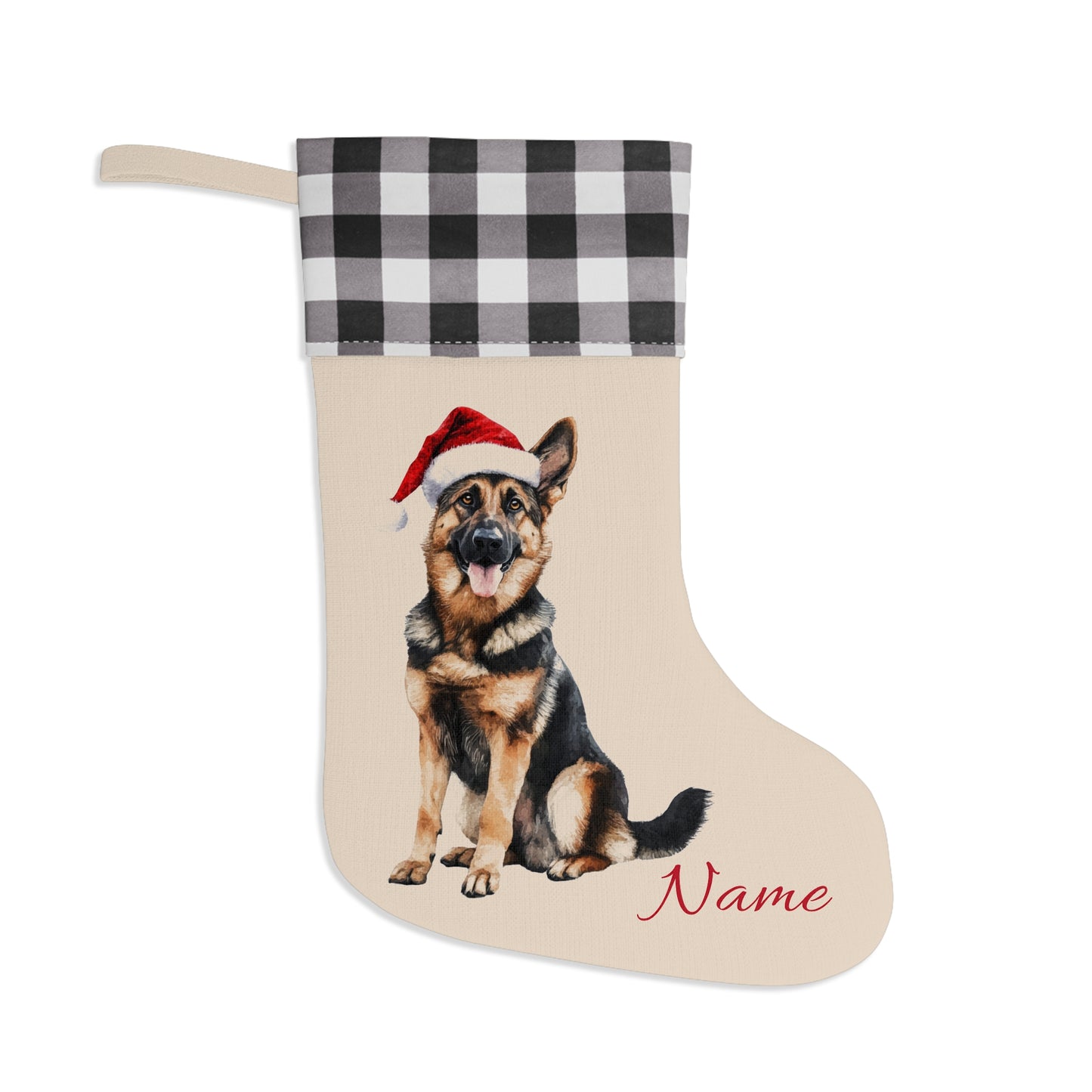 Custom German Shepherd Stocking