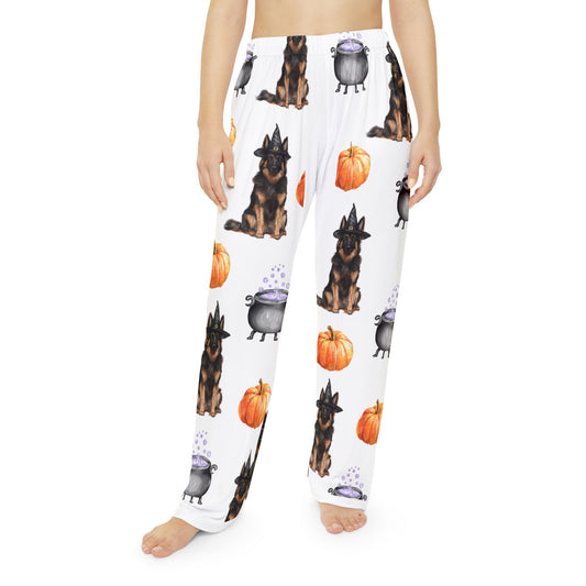 Long Hair German Shepherd Halloween Pajama Pants