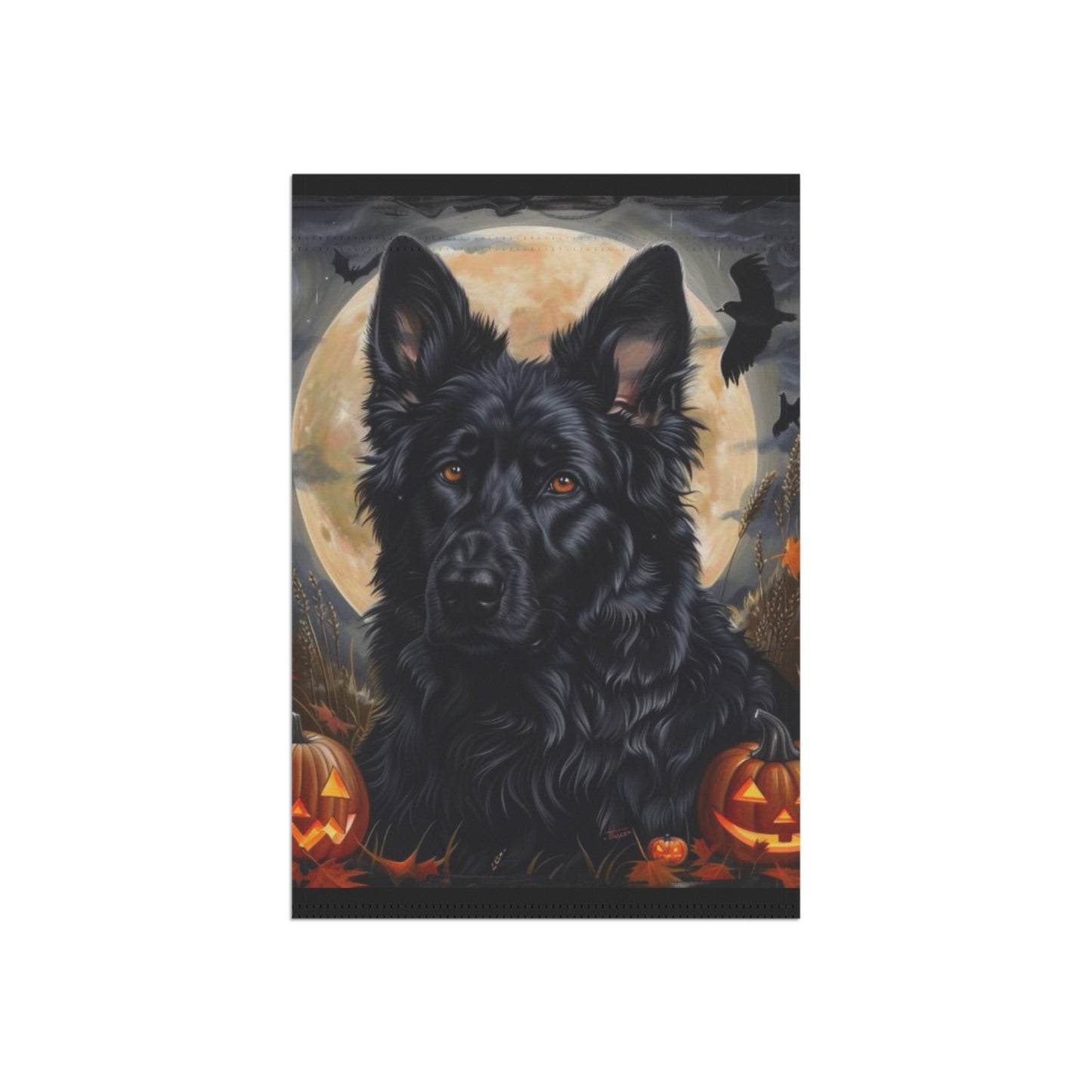 Black GSD Halloween Banner