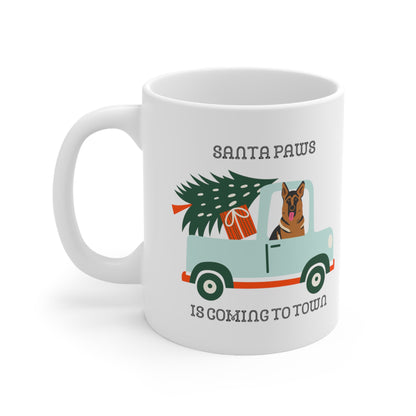 Santa Paws GSD Mug