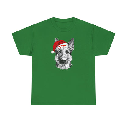 Christmas Hat GSD Custom Tee