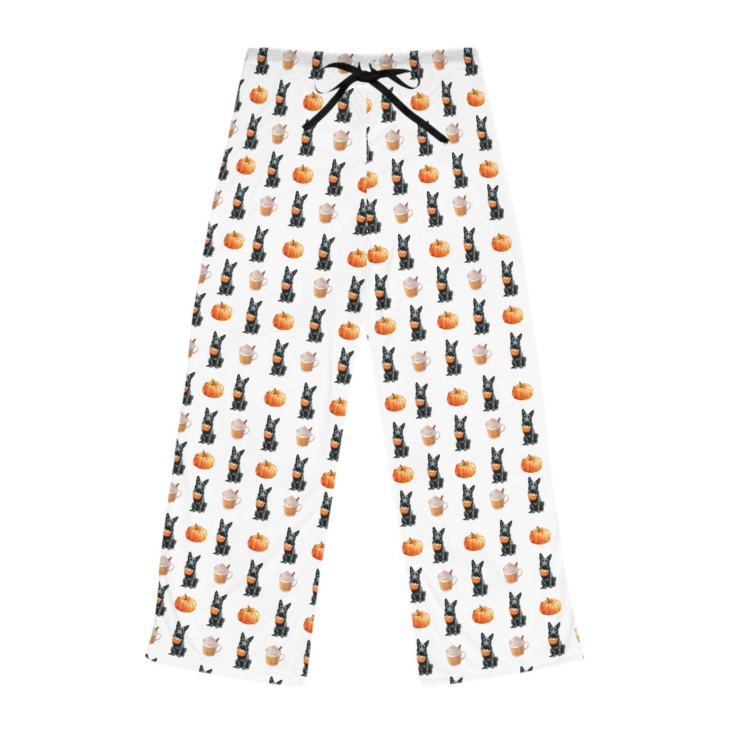 Pumpkin Spice Black GSD Pajama Pants