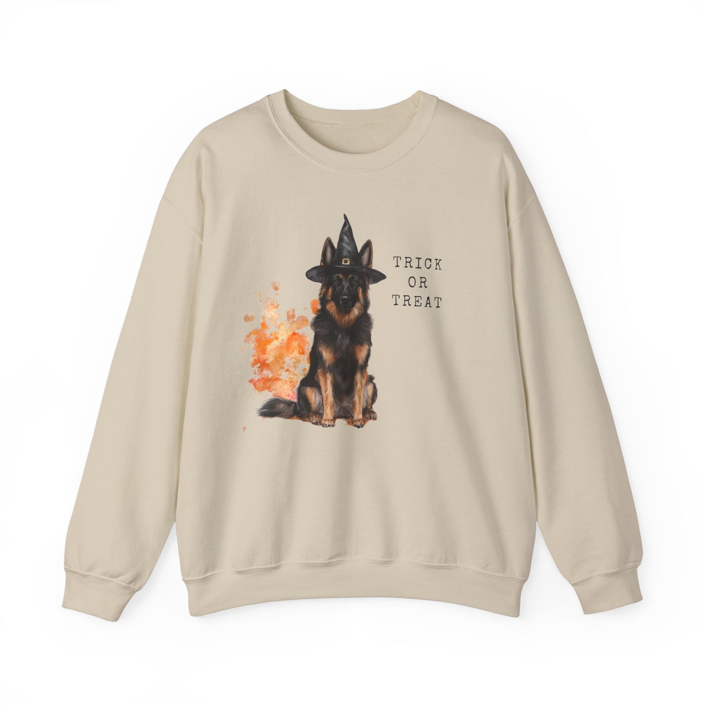 Long Hair German Shepherd Witch Sweatshirt