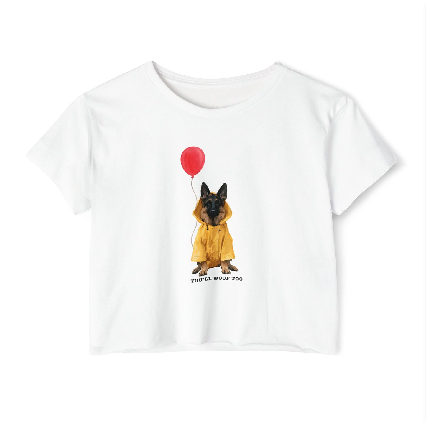 You'll Woof Too German Shepherd Halloween Crop Top