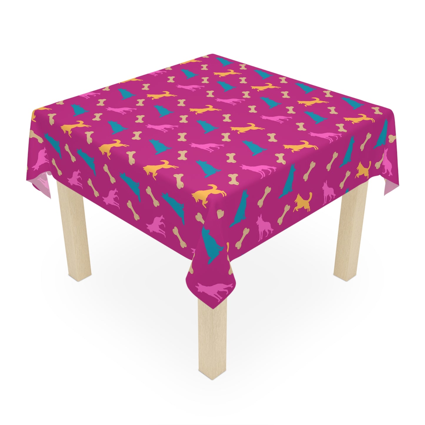 German Shepherd Pink Tablecloth