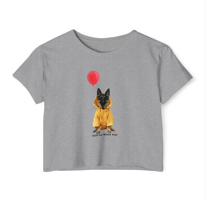You'll Woof Too German Shepherd Halloween Crop Top