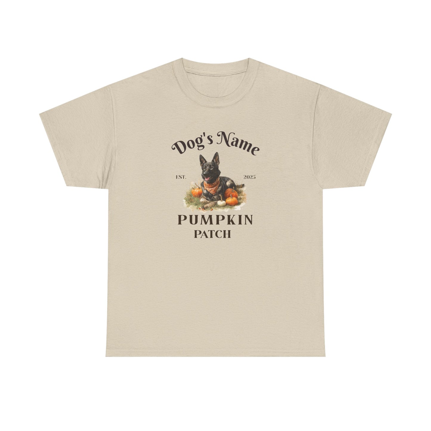 Custom Sable German Shepherd Pumpkin Patch Shirt