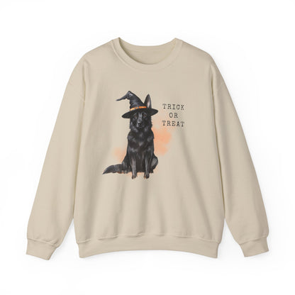 Black German Shepherd Witch Sweatshirt