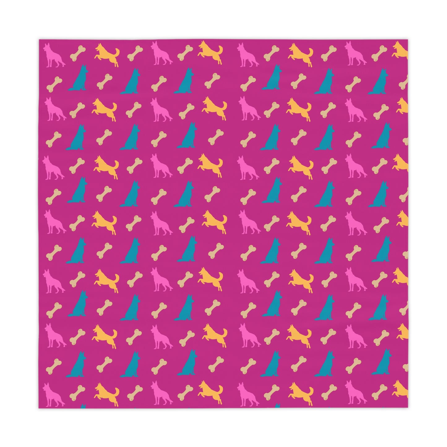 German Shepherd Pink Tablecloth