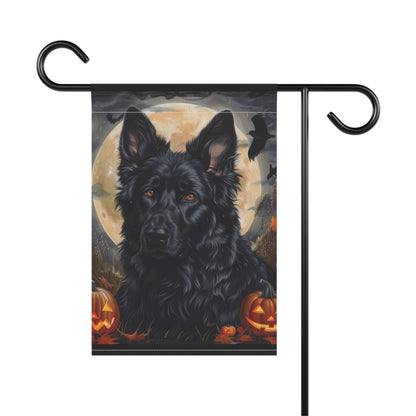 Black GSD Halloween Banner