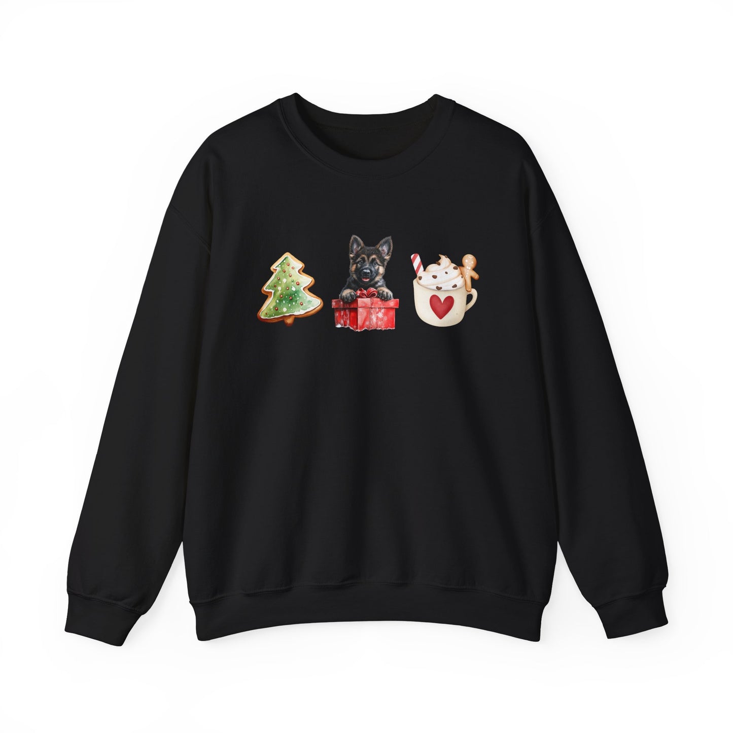 Christmas Pup Sable GSD Sweater