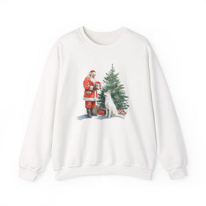 Shepherd & Santa White GSD Sweatshirt