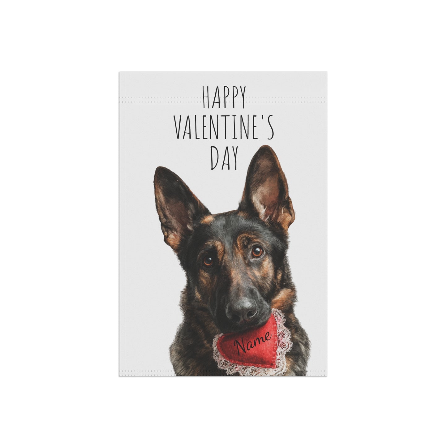 Custom Working-line German Shepherd Valentine Banner