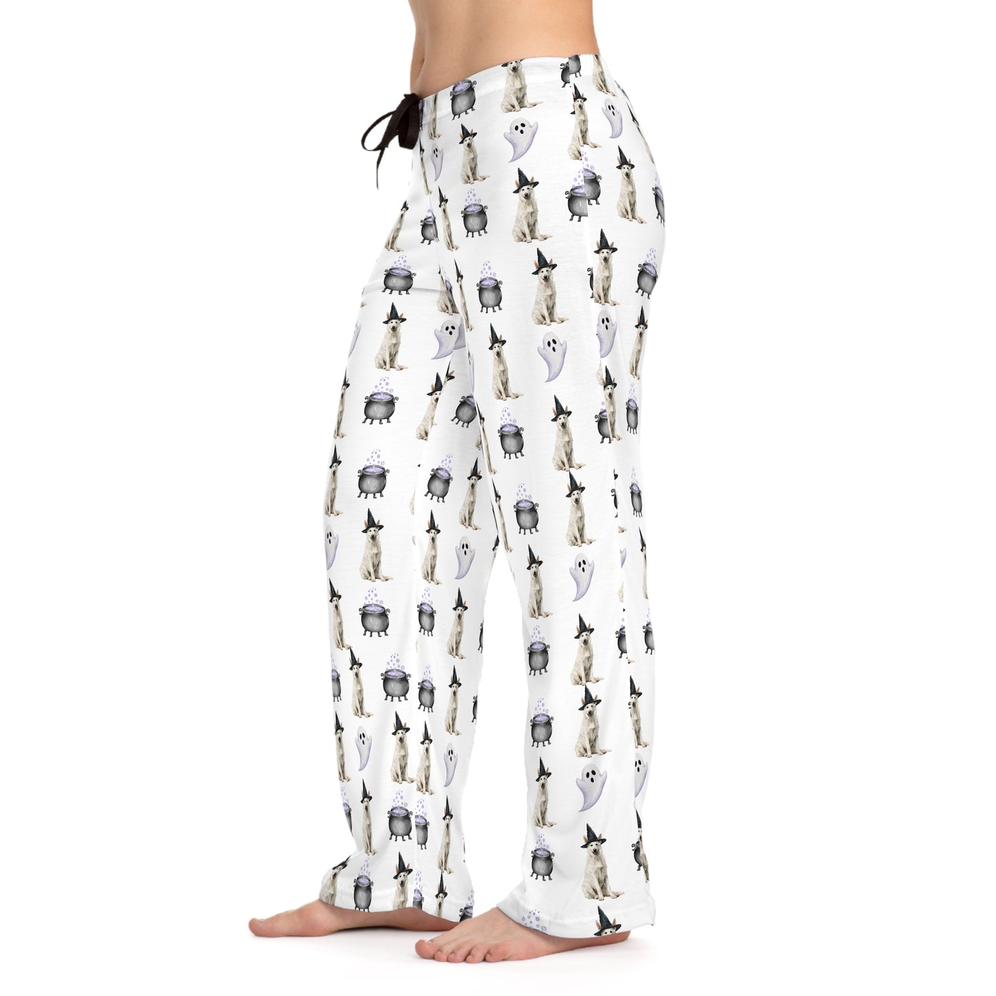 Shepherds & Spells White GSD Pajama Pants