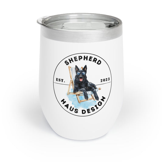 Paws & Paradise Shepherd Haus Black GSD Tumbler