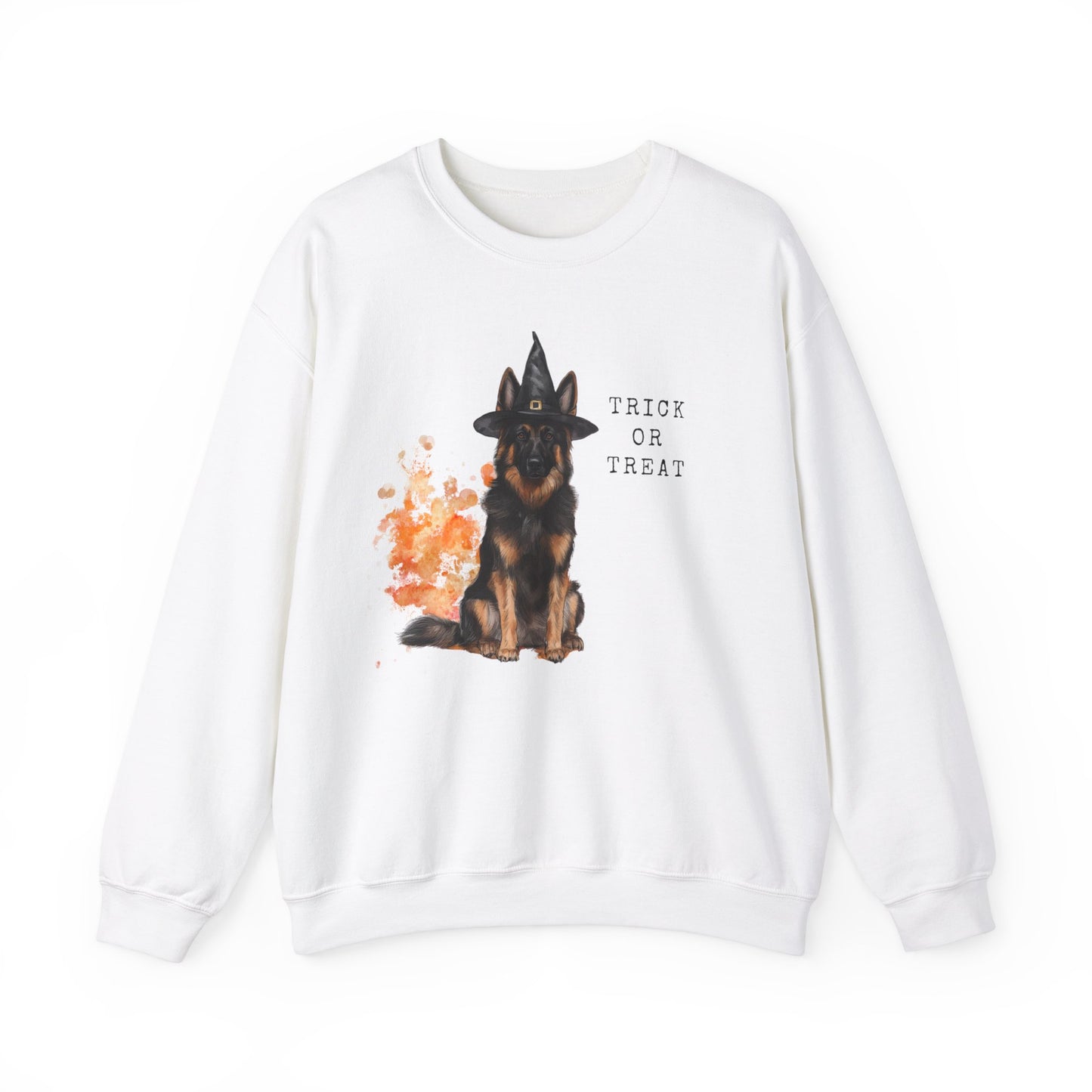 Long Hair German Shepherd Witch Sweatshirt