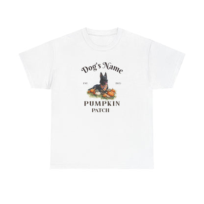 Custom Bi-Color German Shepherd Pumpkin Patch Shirt