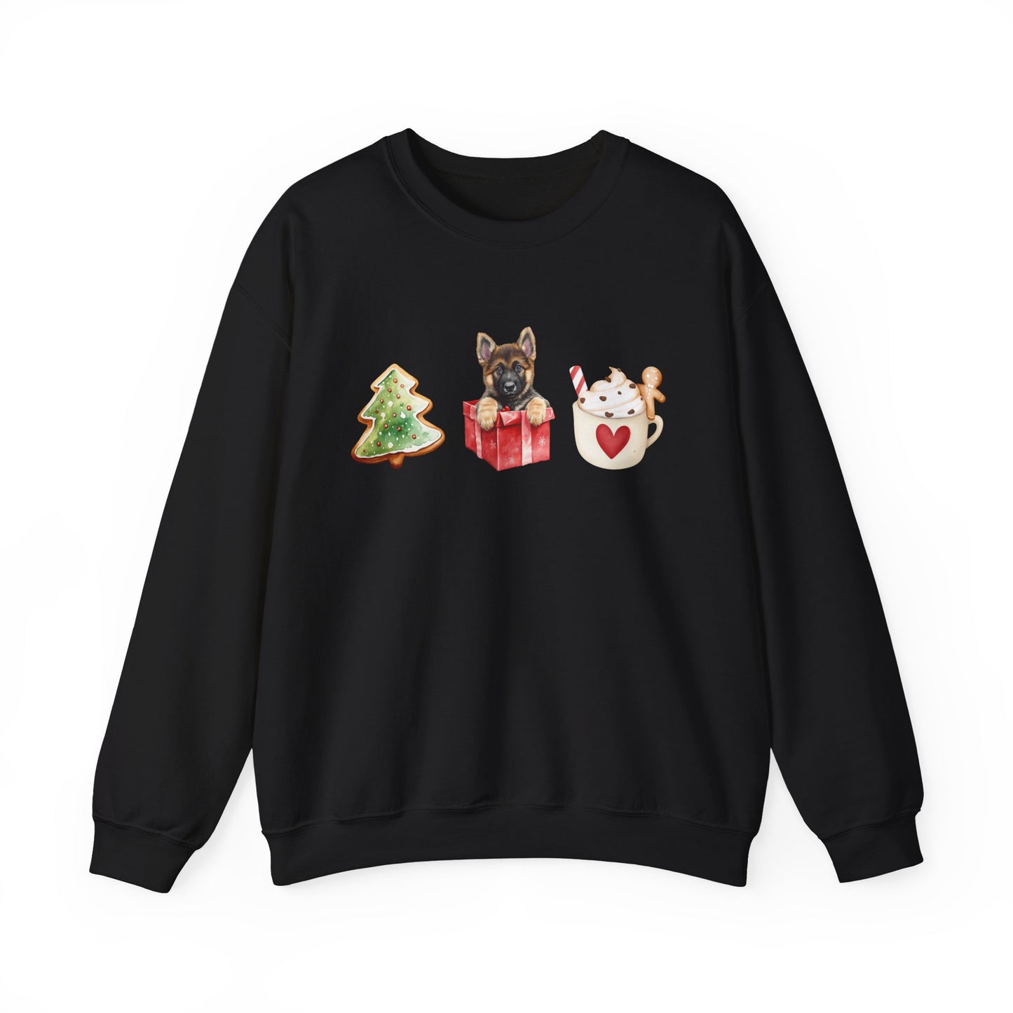 Christmas pup GSD Sweater