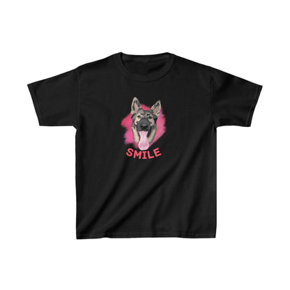 German Shepherd Dog T-Shirt -Smile Girls Shirt