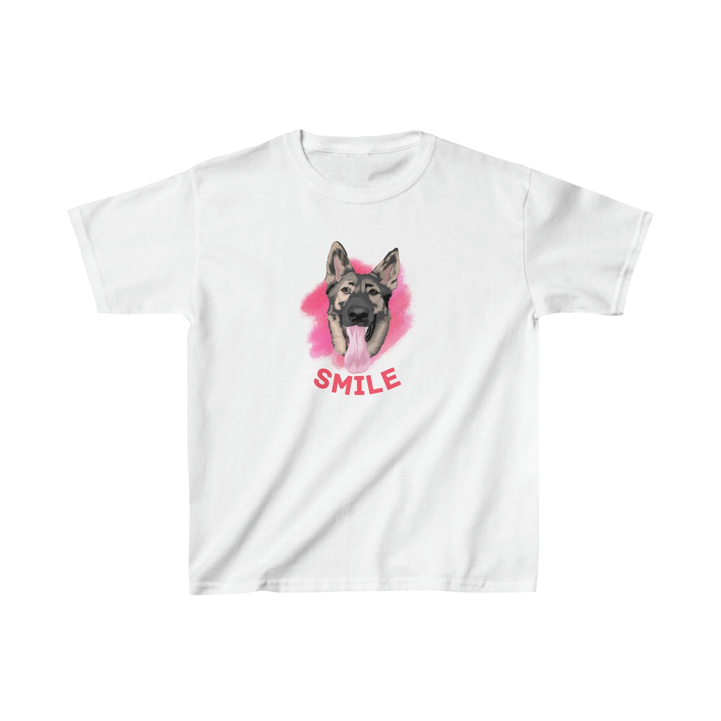 German Shepherd Dog T-Shirt -Smile Girls Shirt