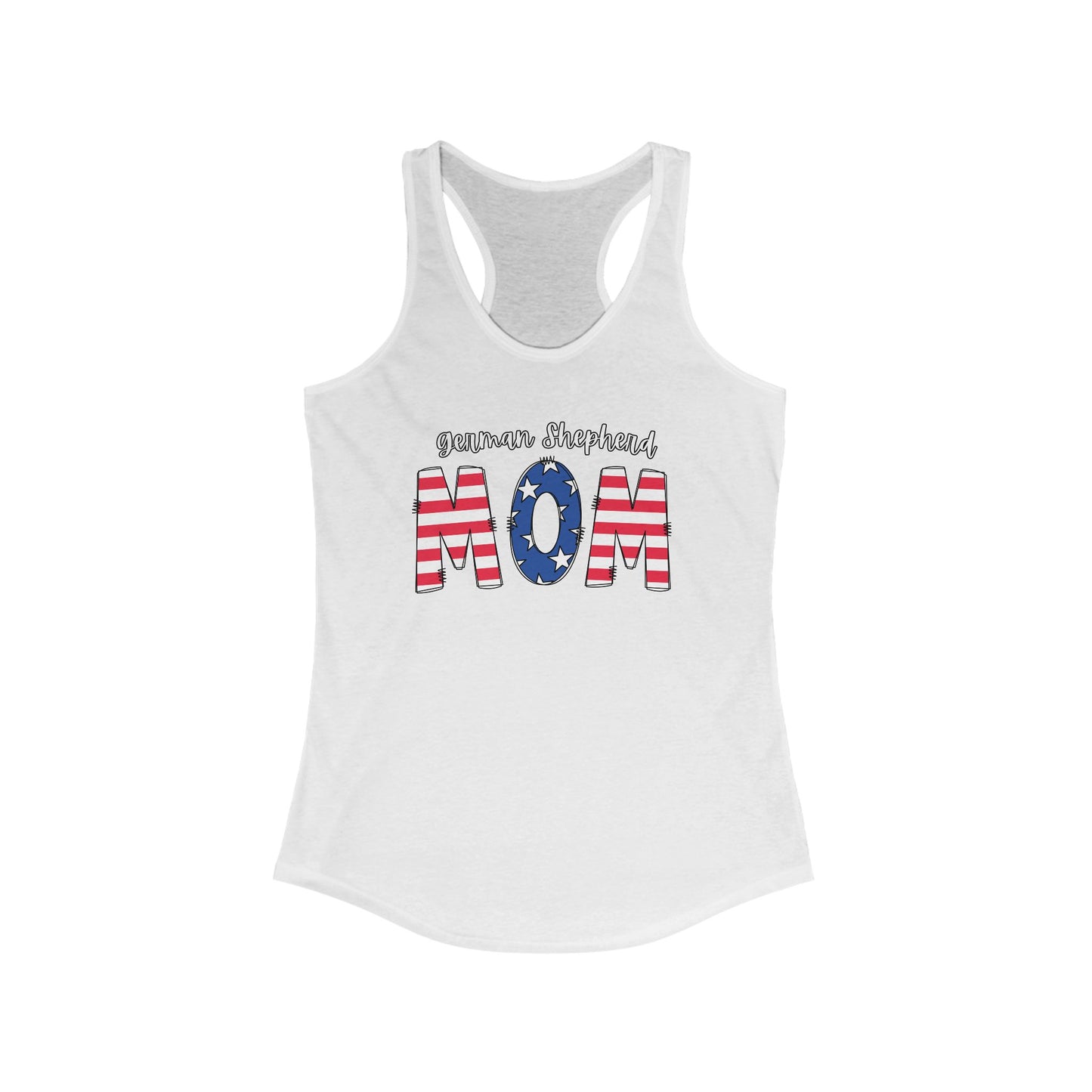American German Shepherd MOM Tank Top