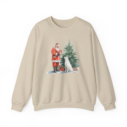 Shepherd & Santa White GSD Sweatshirt