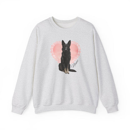 Personalized Bi-Color Shepherd Lace Heart Sweatshirt