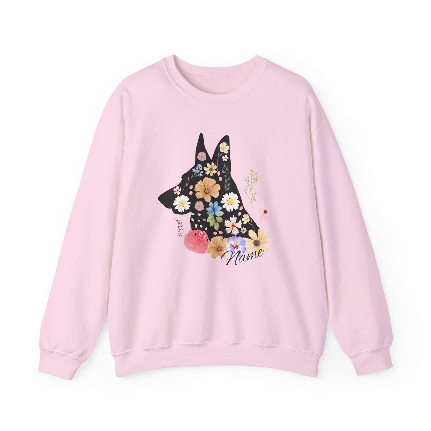 NEW Custom Floral German Shepherd Sweatshirt