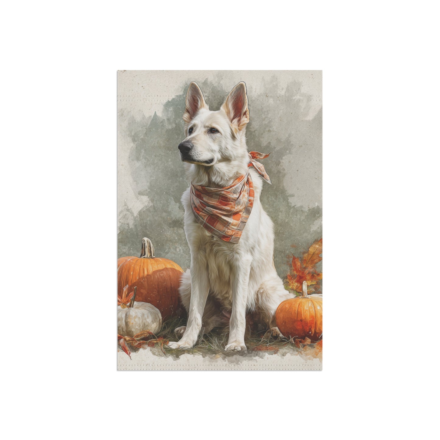 Fall Vibes White GSD Banner